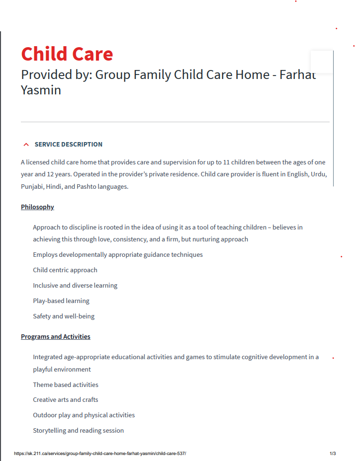 Daycare License Certificate